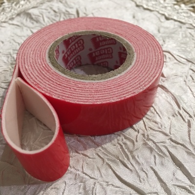 Скотч двосторонній обʼємний на пінній основі, 19мм х 2м, 1шт.