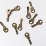 Металева прикраса "Ключик", 19x8 мм, 1 шт