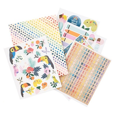 Книжка наклеек от American Crafts - Box of Crayons