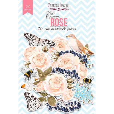 Набор высечек, коллекция Cream Rose, 57 шт., ТМ Фабрика Декора