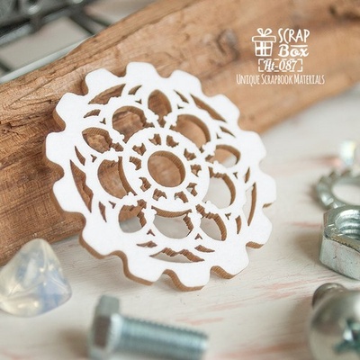 Чипборд ScrapBox - Візерункова шестерня №3 Ht - 087