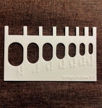 Шаблон-лінійка для біндера (пластикова мірна пластина)