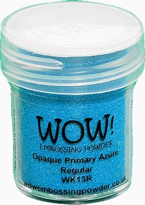 Пудра для эмбоссинга Wow Opaque Primary Azure - Regular, 15 мл