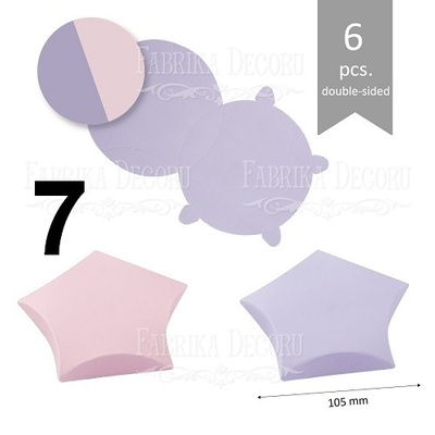 Набір паперових заготовок 001, ТМ Fabrika Dekoru, 6 штук, 105 мм, вибір кольору