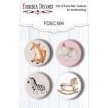 Набір скрап-фішок 4шт. Boho Baby Girl #594, ТМ Фабрика Декору