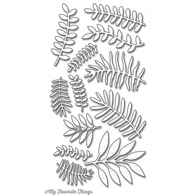 Ніж для вирубки My Favorite Things - Die-namics Leafy Greenery, 12 шт.