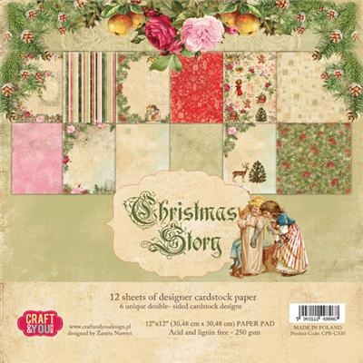 Набор скрапбумаги от Craft and You Design - Christmas Story,  30х30 см, CPB-CS30, 12 листов