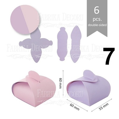 Набір паперових заготовок 006, ТМ Fabrika Dekoru, 6 штук, вибір кольору