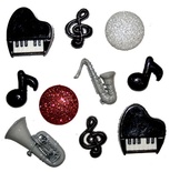 Набір декоративних ґудзиків Dress It Up - Music