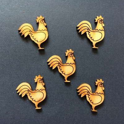 Деревʼяна фігурка WOOD-135 - Півник 2, 1 штука