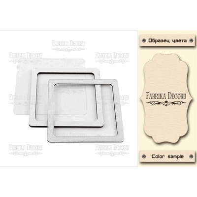 Заготовка для шейкера Квадрат-1, цвет молочный, ТМ Фабрика Декора