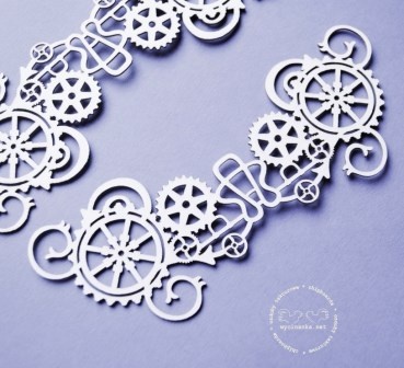 Чипборд від Wycinanka - Steampunk - Бордюр, Узор 2, 2 ел.