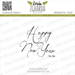 Акриловый штамп Lesia Zgharda TA159 Happy New Year, размер 4.8х4.2 см