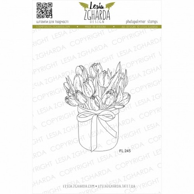 Акриловий штамп Lesia Zgharda Чарівені тюльпани FL245
