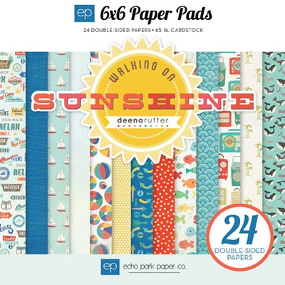 Набір паперу Echo Park - Walking On Sunshine, 24 аркуші, 15х15см,
