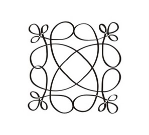 Акриловий штамп W027a Віньєтка, розмір 2,2х2,2см