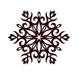 Акриловий штамп Christmas Stamp SR067 Сніжинка, розмір 5х4,4 см