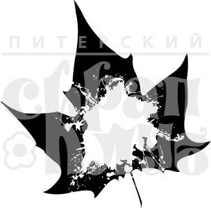 Акриловий штамп "Листок великий"