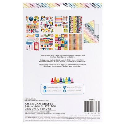 Книжка наклеек от American Crafts - Box of Crayons