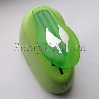 Фигурный дырокол Чарівна Мить - Два листика, размер 2.5 см