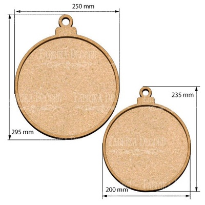 Артборд Новорічні кульки, набір, ТМ Фабрика Декору