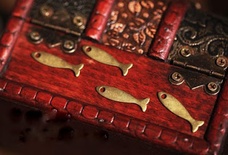 Металлическое украшение "Таранка", 7х26 мм, 1 шт.