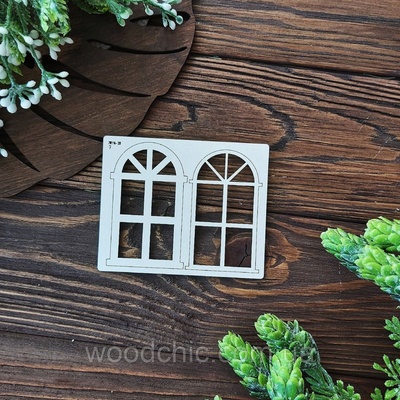 Чипборд Вікно 1 3д, WOODchic, 7 см