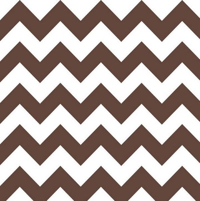 Тканина 100% бавовна - Шеврон темно - коричневий великий, 45x55см