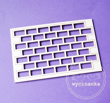 Чипборд від Wycinanka - Цегляна кладка, 7,7x11 см