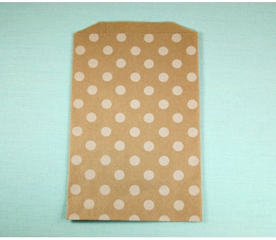 Конвертик White Polka Dot Middy Bitty Bitty Bags, розмір 12, 07x19,05см, 1 шт.