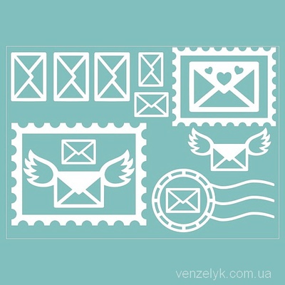 Поштовий набір, розмір: 0,145 х 0,101 см