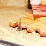 Металлическое украшение "Эйфелева башня со звездой", 13х29 мм, 1 шт.