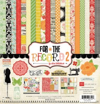 Набор бумаги от Echo Park "Tailored - Collection Kit For the Record 2", 30x30, 12 листов