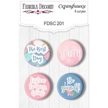 Набір скрап-фішок Фабрика Декору з 4 шт. №201