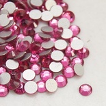 Стрази Rose, 3.8~4мм, колір рожевий, 20 шт.