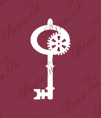 Чипборд від Вензелик - Ключик Стімпанк, розмір: 80x40 мм