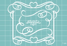 Чипборд від Вензелик - Набір рамок + куточки 04, розмір: 100x84 мм