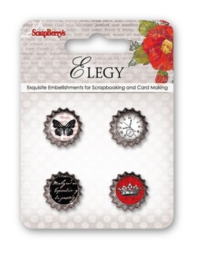 Набір декоративних пробок від ScrapBerryʼs - Елегія