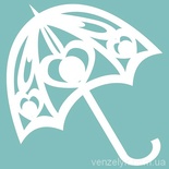 Чипборд від Вензелик - Парасоля, розмір: 59x61 мм