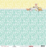 Бумага для скрапбукинга от ScrapBerry's - Лесные друзья - Пушистый друг, 30,5х30,5 см, 190 гр / м, одностороння, 1 шт