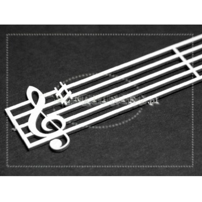 Чипборд Scrapiniec - Нотный стан