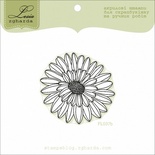 Акриловий штамп Lesia Zgharda FL037b Квітка велика — контур, розмір 4,8x4,6 см