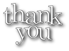 Ніж для вирубки від Poppystamps - Jumbled Thanks