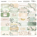 Аркуш двостороннього паперу для скрапбукінгу від Scrapmir - Квиточки - Pink Childhood, 20 x20cм