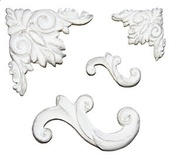 Гіпсові фігурки від Melissa Frances - Ліпнина, 4 шт.,3x2,5