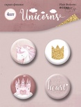 Набір фішок для скрапбукінгу від Scrapmir - Unicorns, 4шт