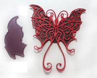 Набір ножів для вирубки Small Lace Faerie Queen w/Angel w/Angel Cheery Lynn Designs, 2 шт.