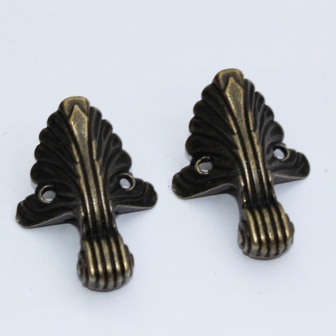 Ножки для шкатулок и сундучков металлические, 4 детали