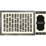 Чипборд Фабрика Декору - Цегла ики 2, колір чорний