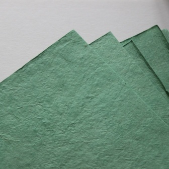 Тутовий папір ручної роботи, колір м'ятний, формат А4